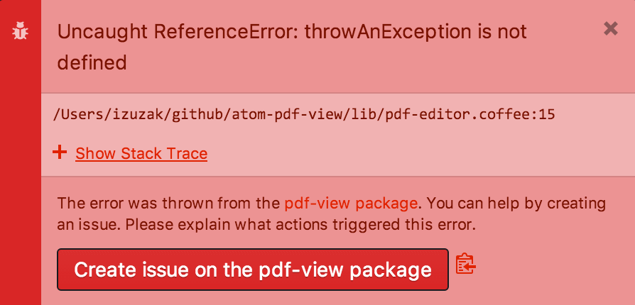 Exception Notification
